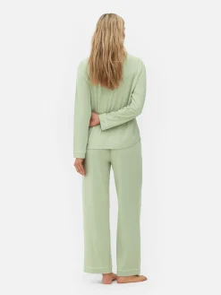 Pyjama Boyfriend En Jersey à Manches Longues|Primark Outlet