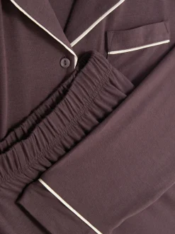 Pyjama Boyfriend En Jersey à Manches Longues|Primark Discount