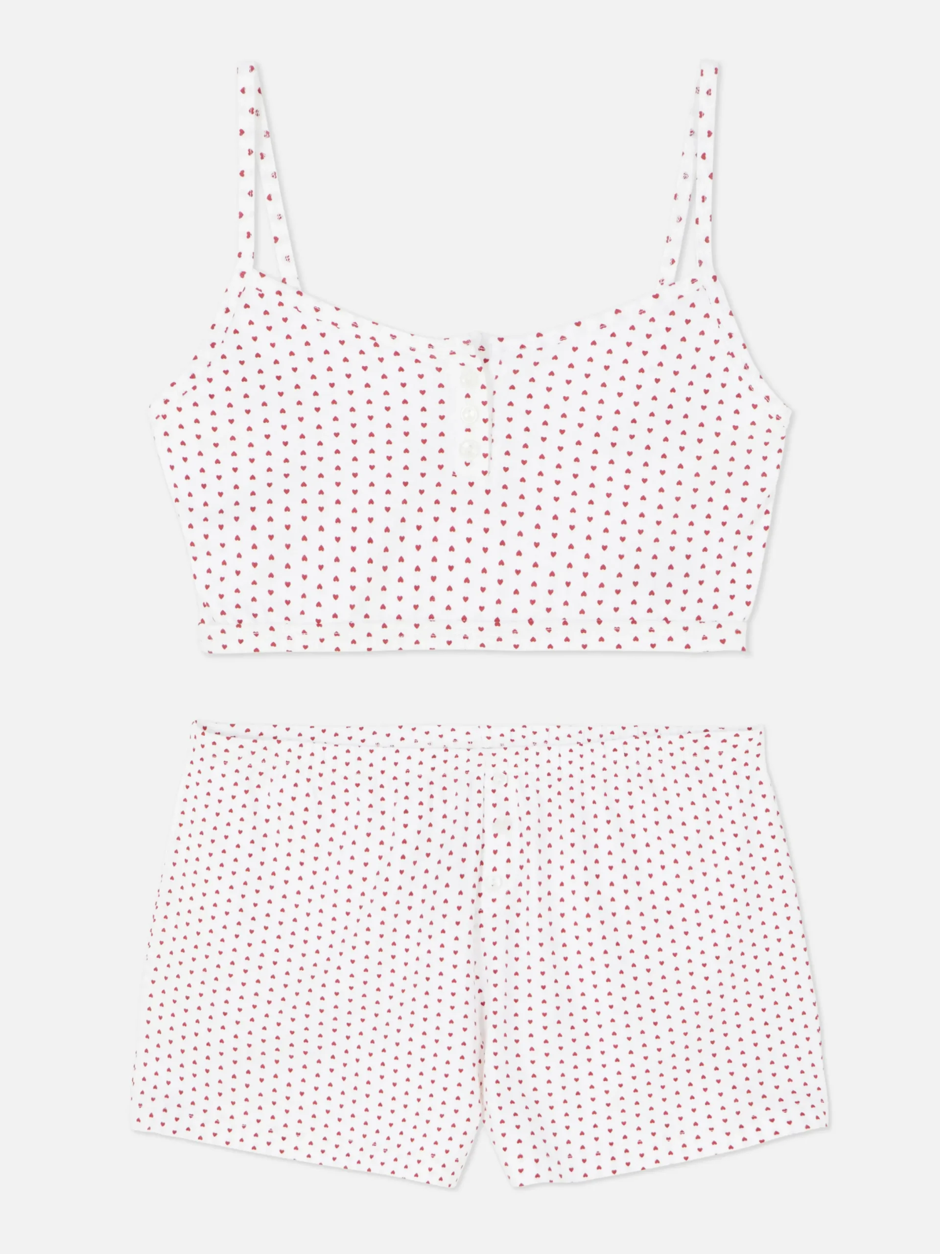 Pyjama Caraco Court Et Short|Primark Discount