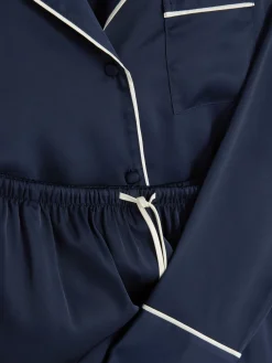 Pyjama Chemise à Manches Longues En Satin|Primark Sale