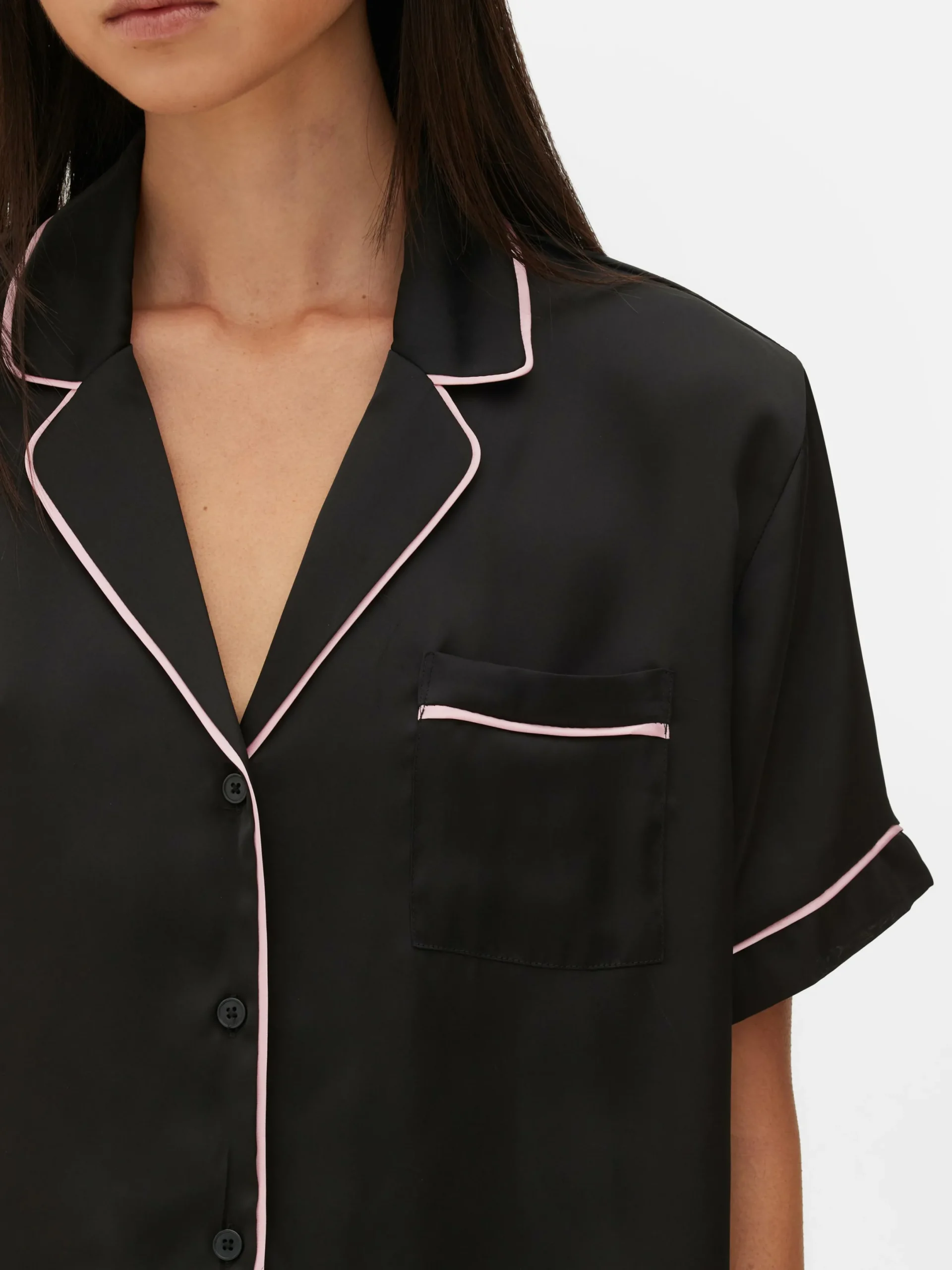 Pyjama Chemise De Nuit Et Short En Satin|Primark