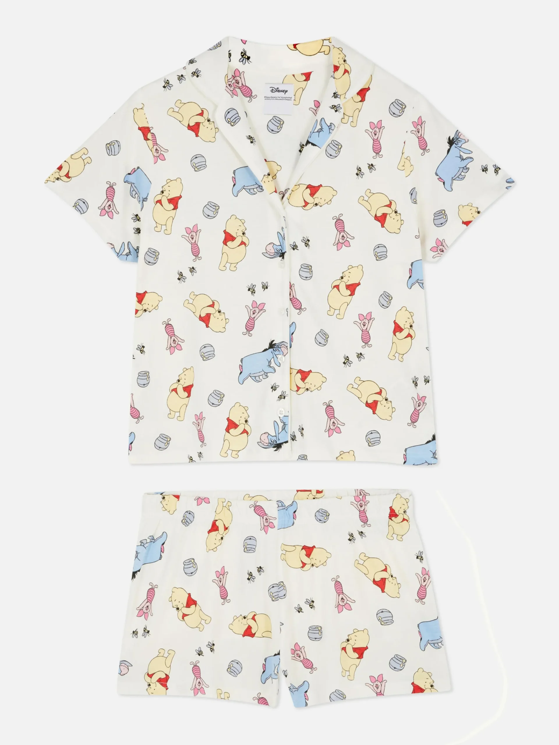 Pyjama Chemise Et Short Disney Winnie L'ourson|Primark Hot