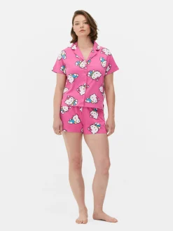 Pyjama Chemise Et Short 50e Anniversaire Hello Kitty|Primark New