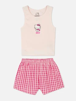 Pyjama Débardeur Et Short Hello Kitty 50e Anniversaire|Primark Sale