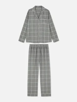 Pyjama En Flanelle à Manches Longues|Primark Sale
