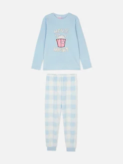 Pyjama En Molleton à Motif Pop-corn|Primark Discount