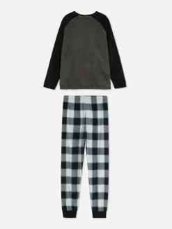 Pyjama En Velours à Carreaux|Primark Best