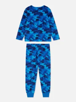 Pyjama En Velours à Motif Camouflage|Primark