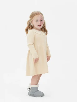 Robe En Maille à Col Brodé|Primark Sale