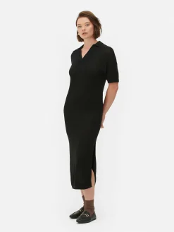 Robe Mi-longue Avec Col En V|Primark Best