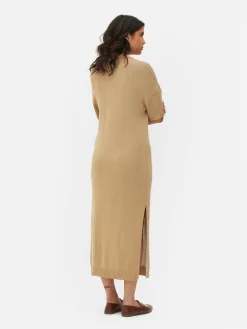 Robe Mi-longue Avec Col En V|Primark New