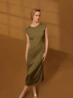 Robe Mi-longue En Satin The Edit|Primark New