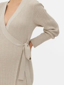 Robe Portefeuille De Maternité Mi-longue En Maille|Primark Outlet