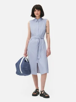 Robe-chemise Mi-longue Sans Manches|Primark Clearance