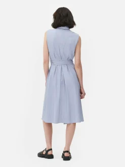 Robe-chemise Mi-longue Sans Manches|Primark Clearance