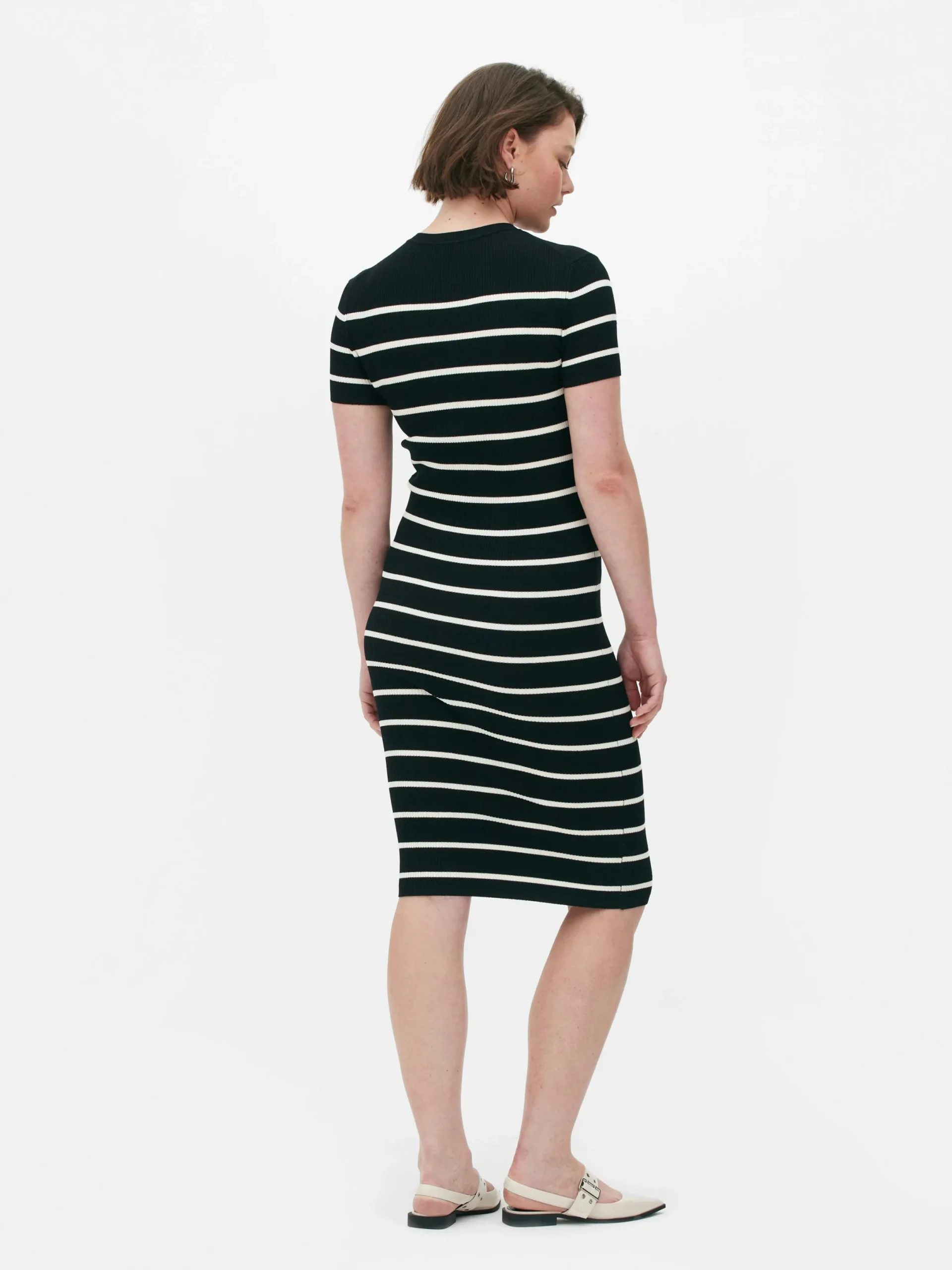 Robe-pull Mi-longue à Manches Courtes|Primark New