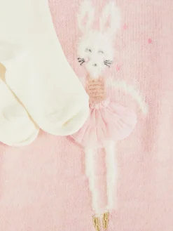 Robe-pull Tricotée à Motif Lapin Et Collants|Primark Sale