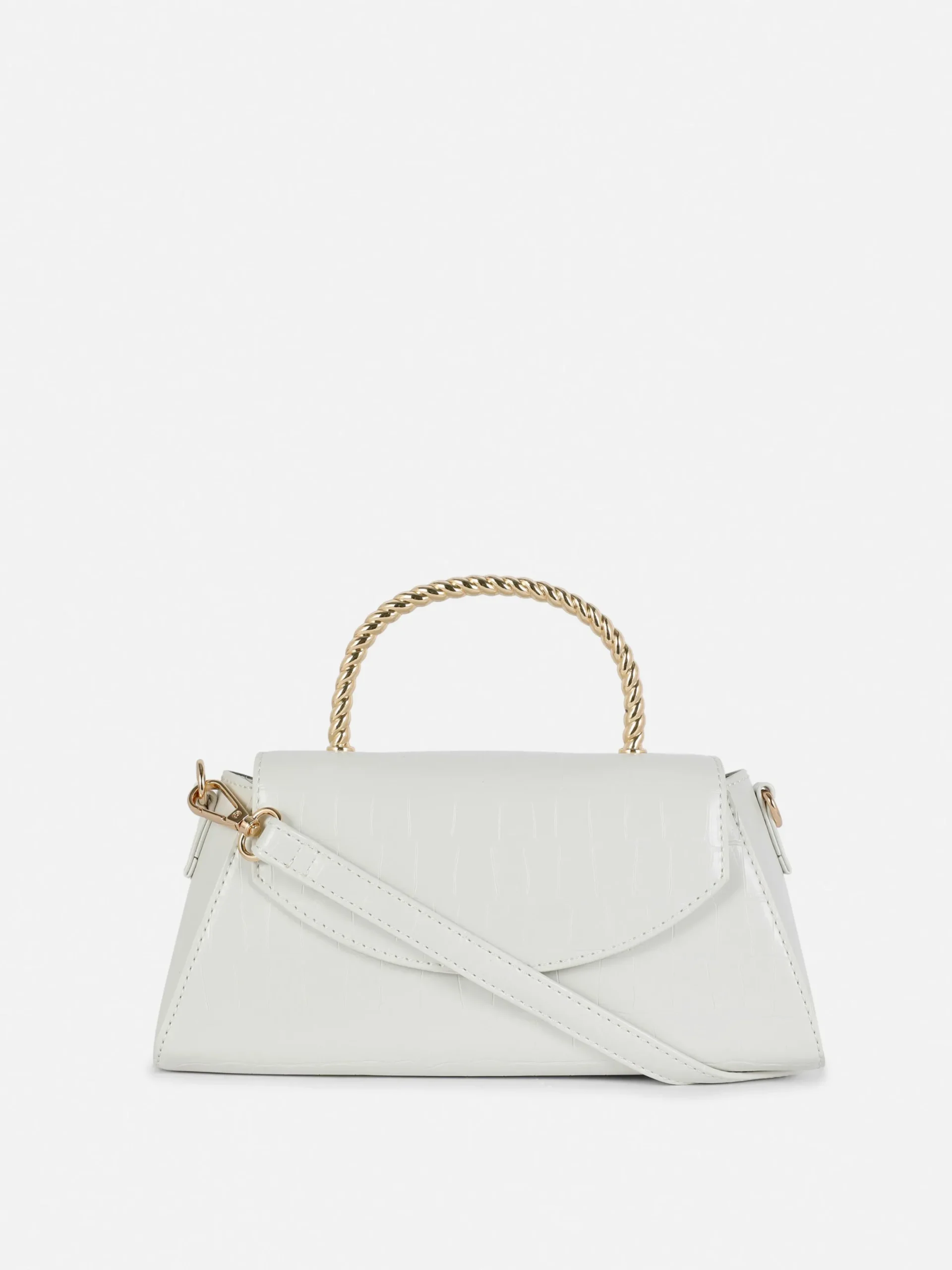 Sac à Bandoulière En Imitation Croco Avec Poignée En Métal|Primark Outlet