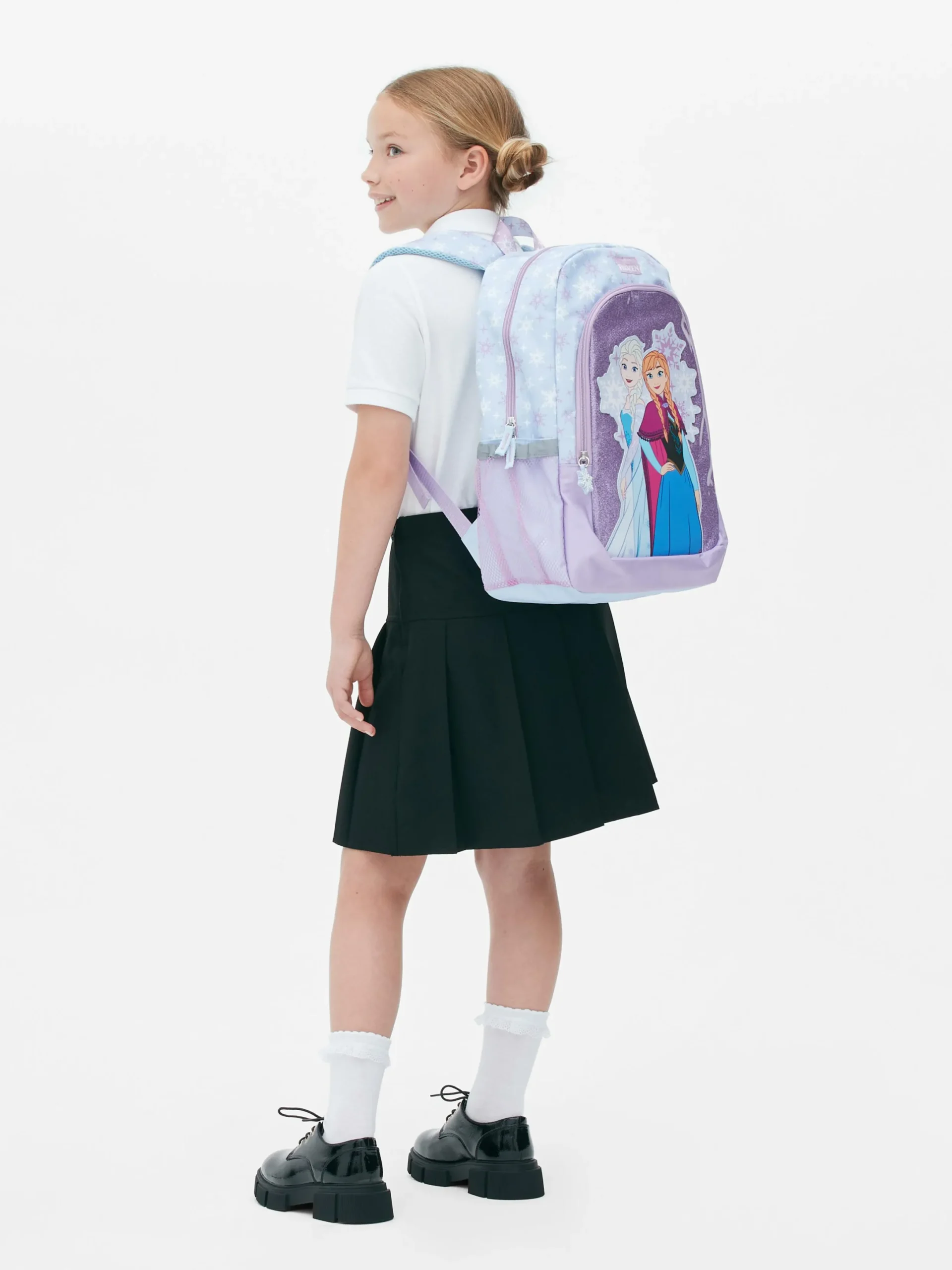 Sac à Dos Pour L'école à Paillettes Disney La Reine Des Neiges|Primark Discount