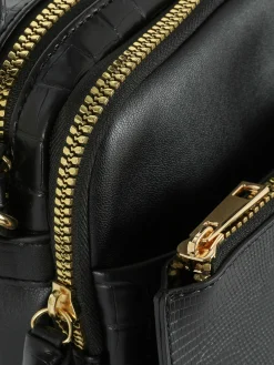 Sac Bandoulière (petit) à Double Zip En Faux Crocodile|Primark Hot