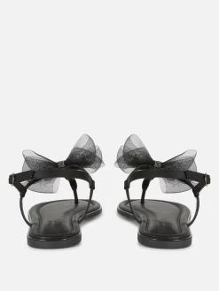 Sandales à Nœud En Maille, Pointure Large|Primark Outlet