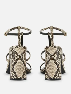 Sandales à Talon Carré Et Bride En T Rita Ora|Primark