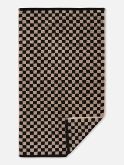 Serviette Essuie-mains à Imprimé Damier|Primark Clearance