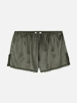 Short De Pyjama En Satin Avec Finitions En Dentelle|Primark Discount