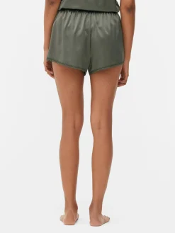 Short De Pyjama En Satin Avec Finitions En Dentelle|Primark Discount
