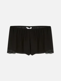 Short De Pyjama Transparent à Finitions En Dentelle|Primark New