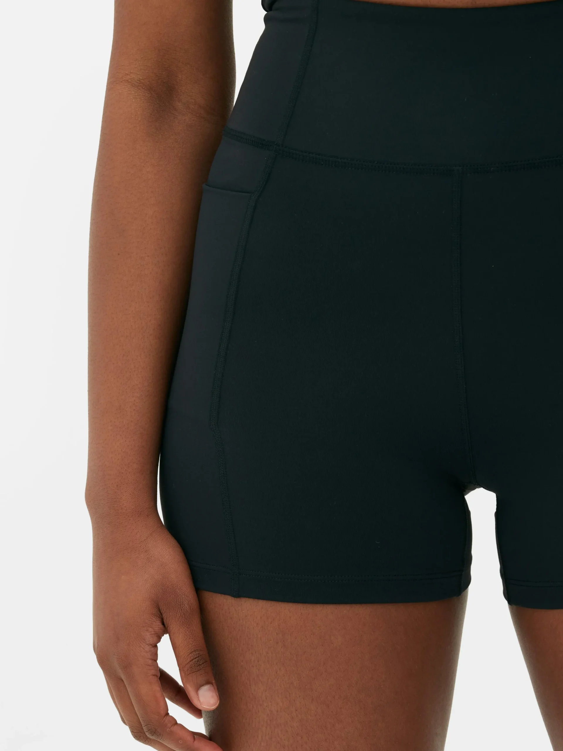 Short De Yoga Taille Haute En Tissu Ultra-doux|Primark Outlet