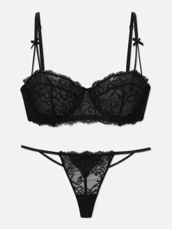 Soutien-gorge Balconnets Et String En Dentelle|Primark Best