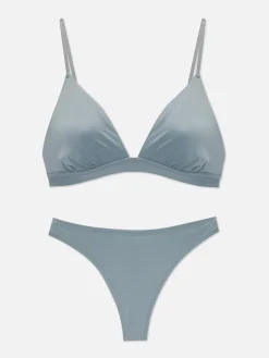 Soutien-gorge Triangle Et String En Microfibre|Primark Clearance