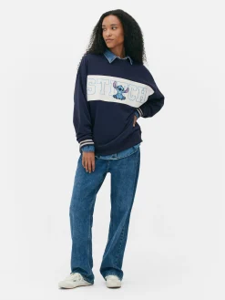 Sweat-shirt à Texte Contrasté Disney Stitch|Primark Discount