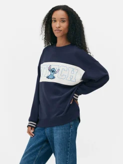 Sweat-shirt à Texte Contrasté Disney Stitch|Primark Discount