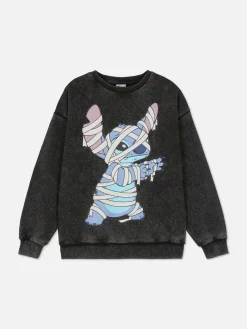 Sweat-shirt Délavé à L'acide Disney Lilo & Stitch|Primark New