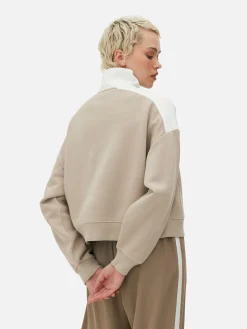 Sweat-shirt Graphique à Col Cheminée|Primark New