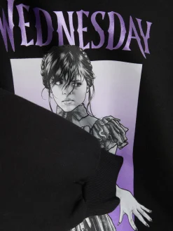 Sweat-shirt Graphique Wednesday Addams|Primark Clearance