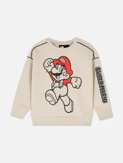 Sweat-shirt Passepoilé Super Mario à Coordonner|Primark Sale