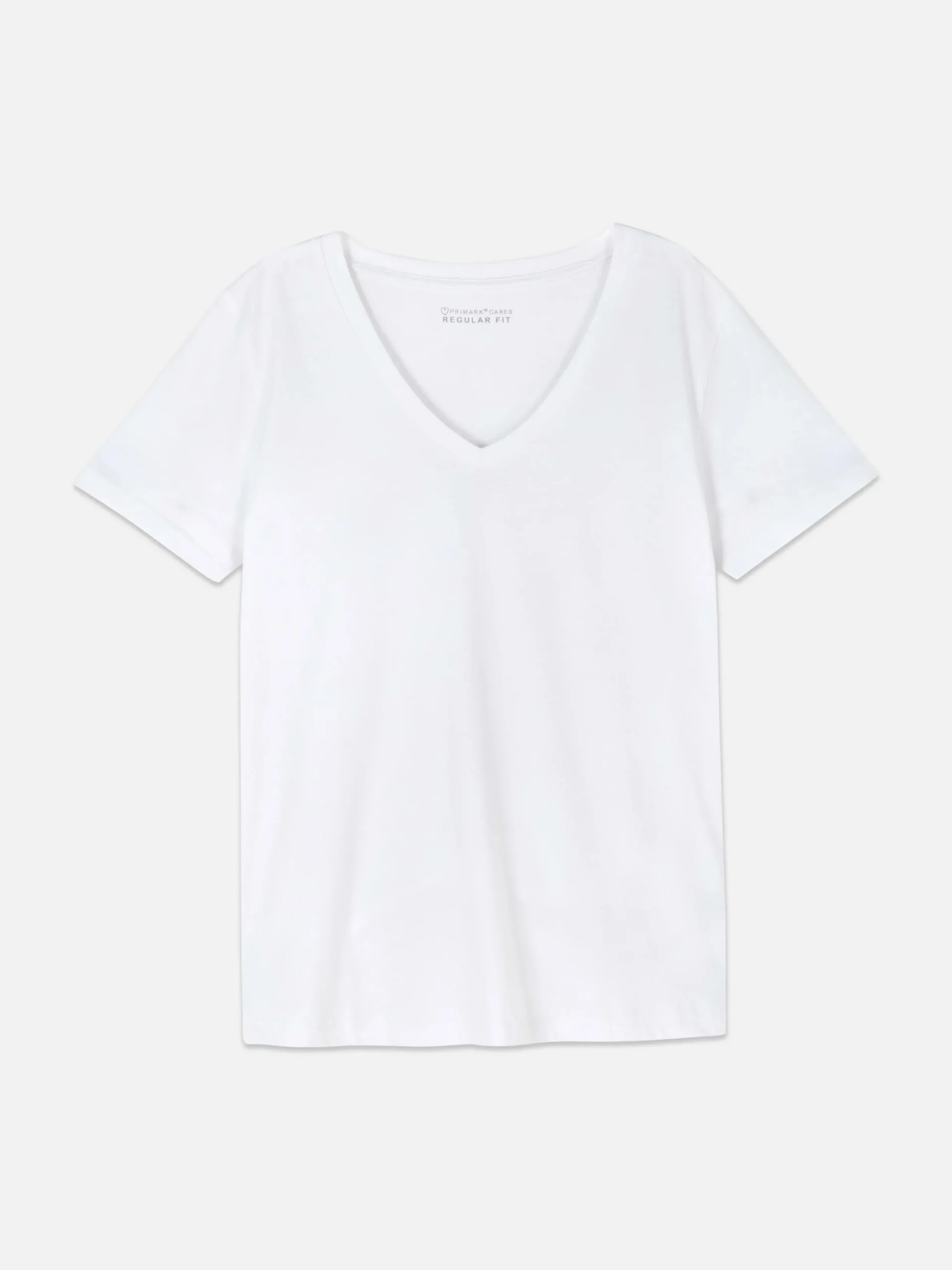 T-shirt à Col En V Et Manches Courtes|Primark Hot