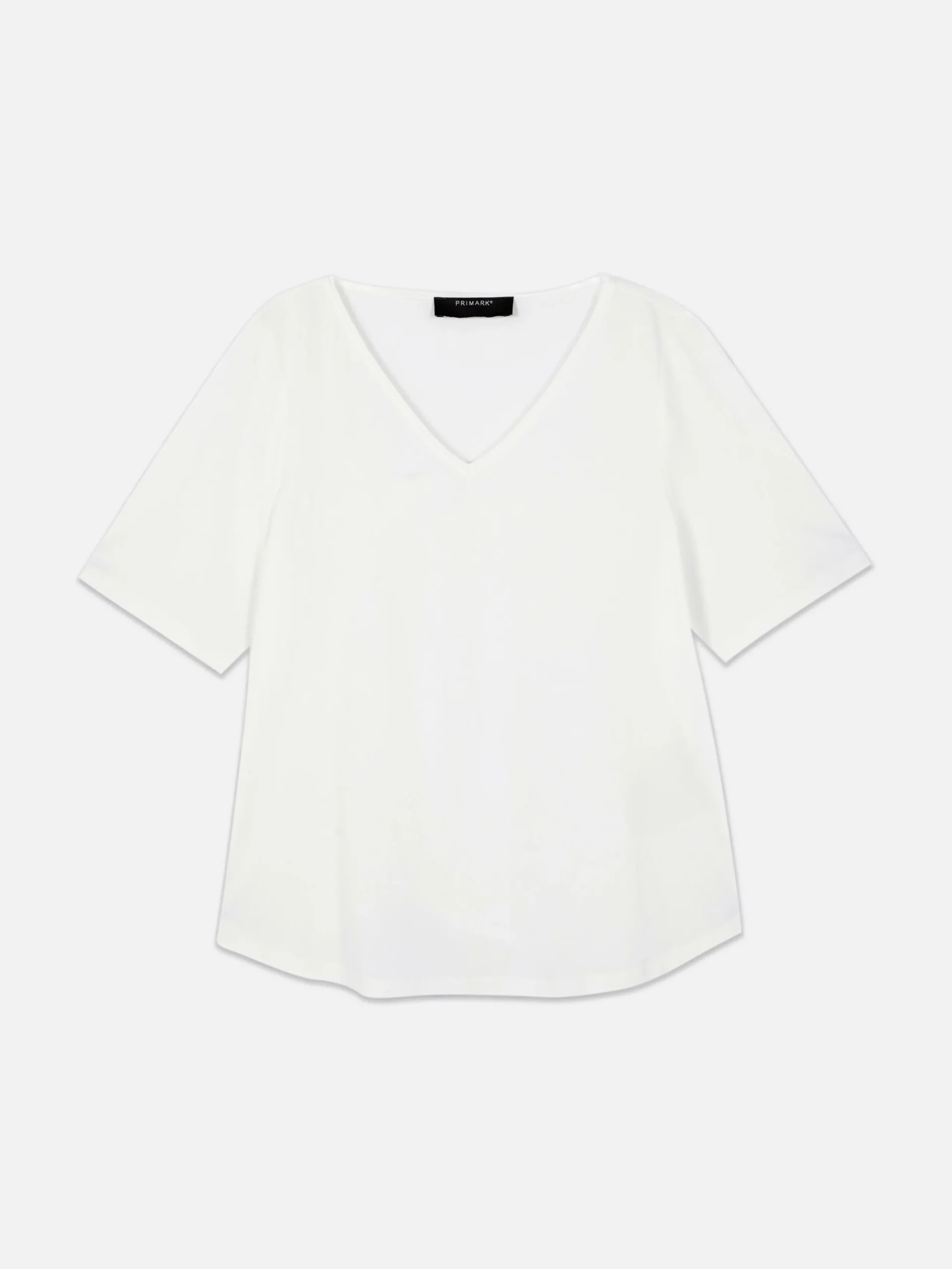 T-shirt à Col En V Et Manches Courtes|Primark New