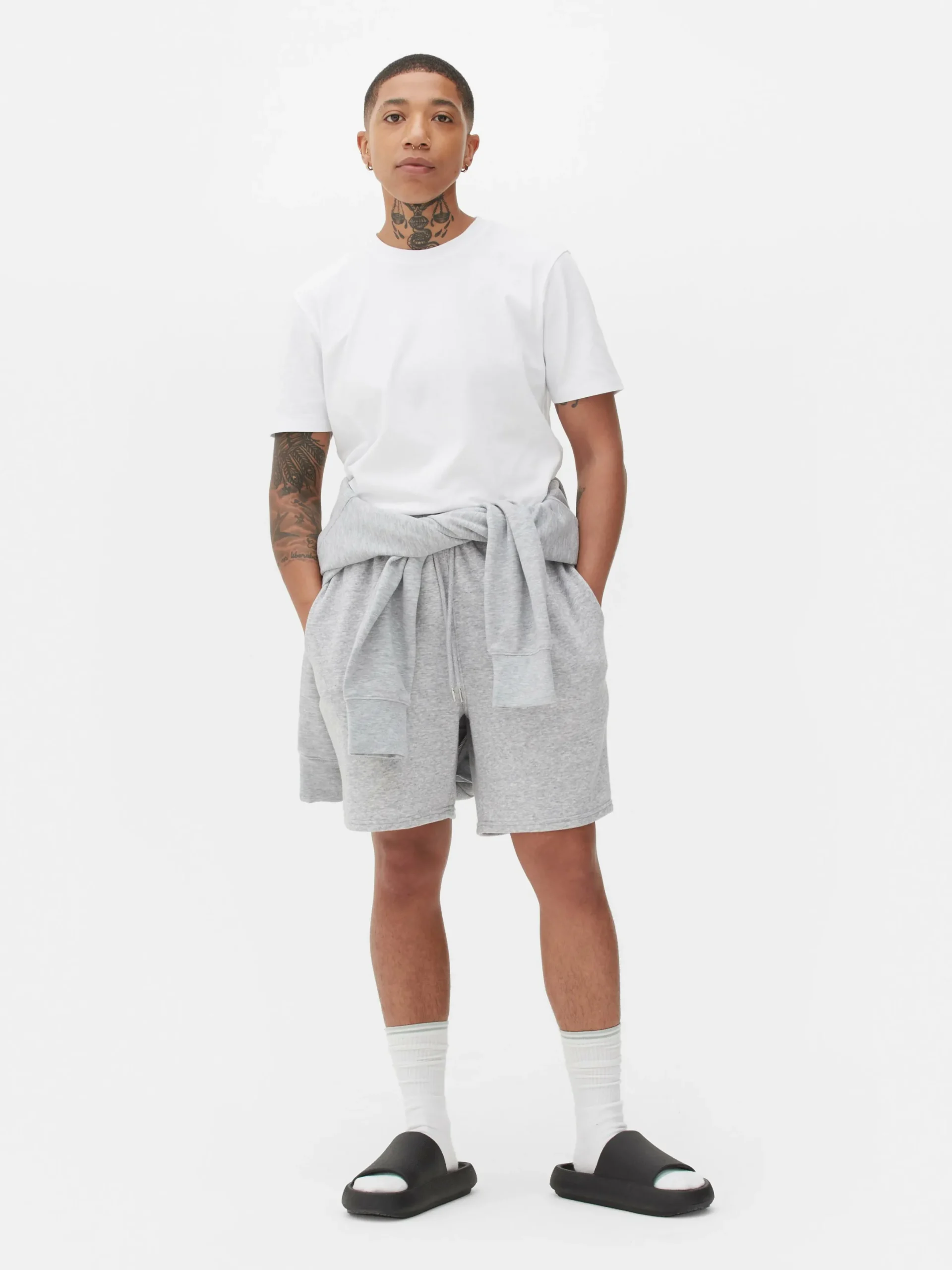 T-shirt à Col Ras-du-cou Coupe Regular|Primark Outlet