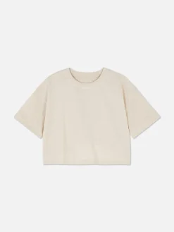 T-shirt à Col Ras-du-cou Et Manches Courtes|Primark Sale