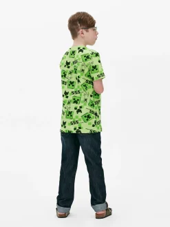 T-shirt à Imprimé Minecraft Creeper|Primark Best