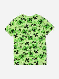 T-shirt à Imprimé Minecraft Creeper|Primark Best