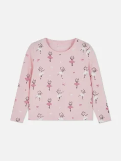 T-shirt à Manches Longues Et Motif Ballet|Primark