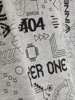 T-shirt à Manches Longues Et Motif Gaming|Primark