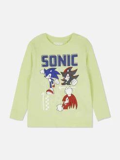 T-shirt à Manches Longues Sonic Le Hérisson|Primark Clearance