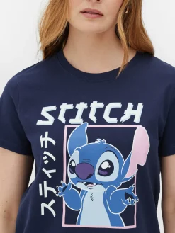 T-shirt à Motif Style Manga Disney Lilo & Stitch|Primark Clearance