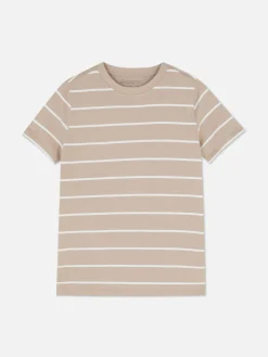 T-shirt à Rayures Et à Col Ras-du-cou|Primark